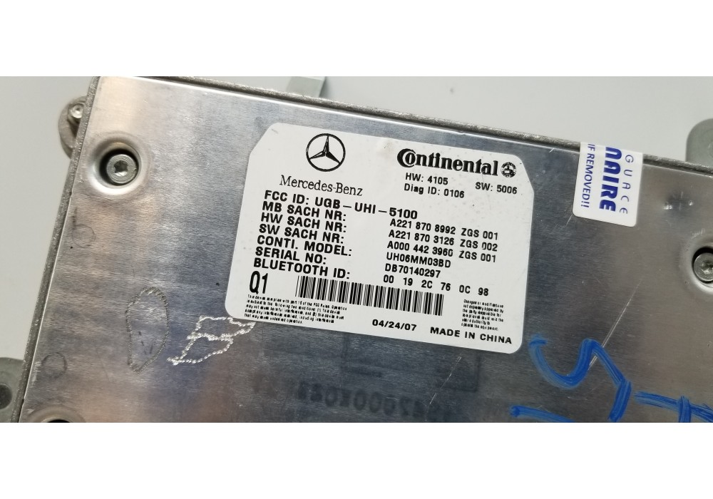 Recambio de modulo electronico para mercedes clase s (w221) berlina 420 / 450 cdi (221.028) referencia OEM IAM A2218708992  
