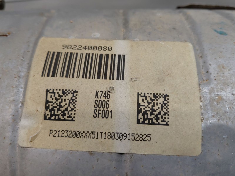 Recambio de catalizador / filtro particulas para peugeot 5008 allure referencia OEM IAM 9822400080  
