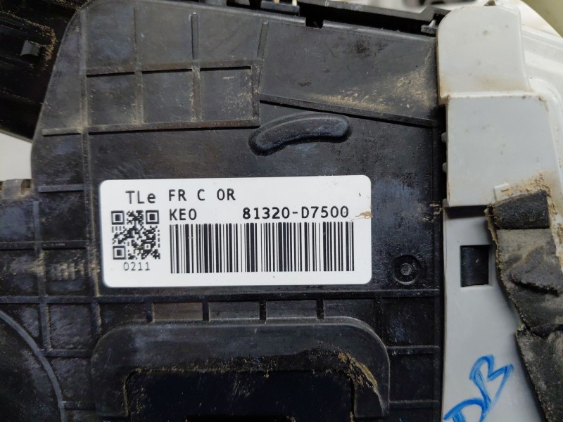 Recambio de cerradura puerta delantera derecha para hyundai tucson (tl, tle) 1.7 crdi referencia OEM IAM 81320D7500  