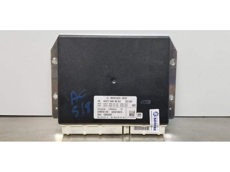 Recambio de centralita suspension para mercedes clase s (w221) berlina 420 / 450 cdi (221.028) referencia OEM IAM A2215404062  