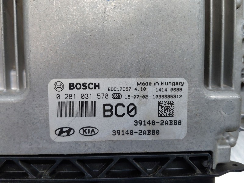 Recambio de centralita motor uce para hyundai tucson (tl, tle) 1.7 crdi referencia OEM IAM 391402ABB0 0281031578 