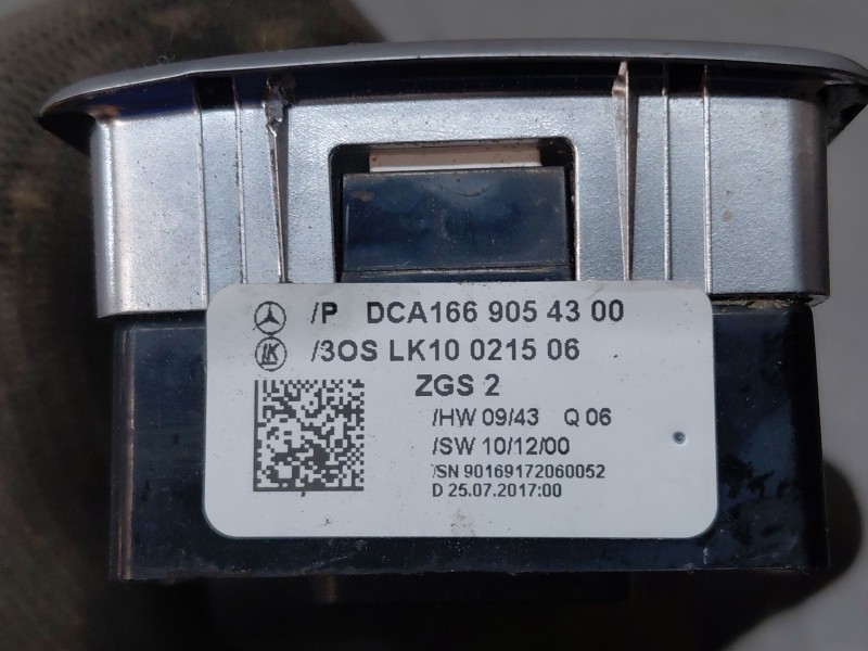 Recambio de mando elevalunas delantero izquierdo para mercedes-benz clase a (w176) design referencia OEM IAM A1669054300  