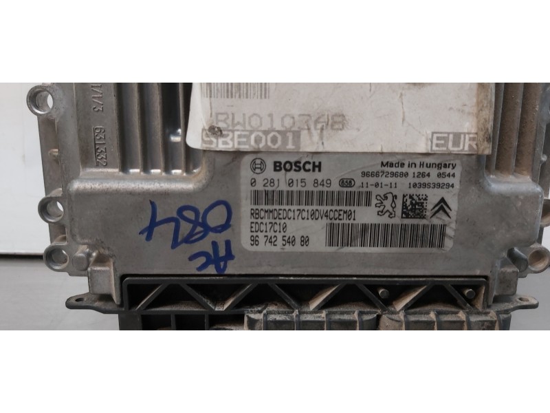 Recambio de centralita motor uce para peugeot 207 confort referencia OEM IAM 9674254080  