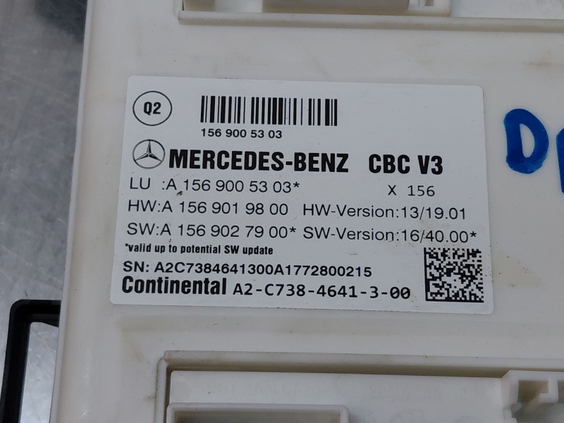 Recambio de modulo confort para mercedes-benz clase a (w176) design referencia OEM IAM A1569005303  
