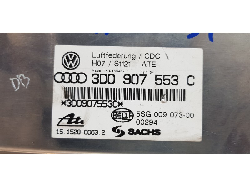 Recambio de centralita suspension para volkswagen phaeton (3d2/3d8) tdi v6 4motion (4 asientos) referencia OEM IAM 3D0907553C  