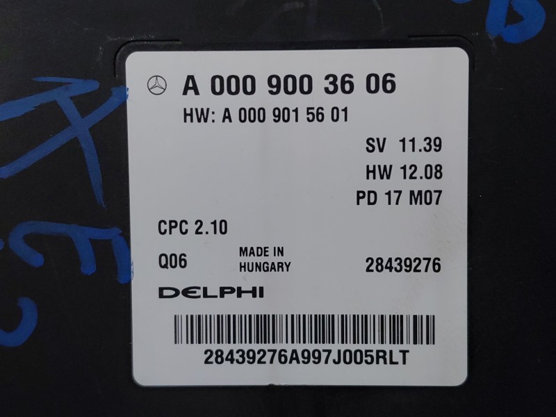 Recambio de modulo electronico para mercedes-benz clase a (w176) design referencia OEM IAM A0009003606  