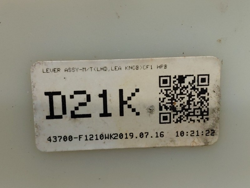 Recambio de palanca cambio para kia sportage drive referencia OEM IAM 43700F1210  
