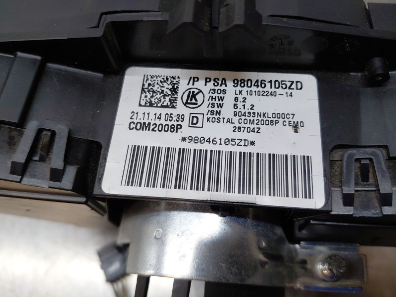 Recambio de mando multifuncion para citroën c4 cactus 1.2 vti 82 referencia OEM IAM 98046105ZD  