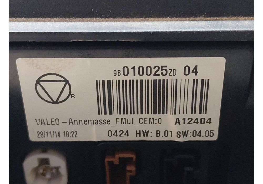 Recambio de pantalla multifuncion para citroën c4 cactus 1.2 vti 82 referencia OEM IAM 98010025ZD  