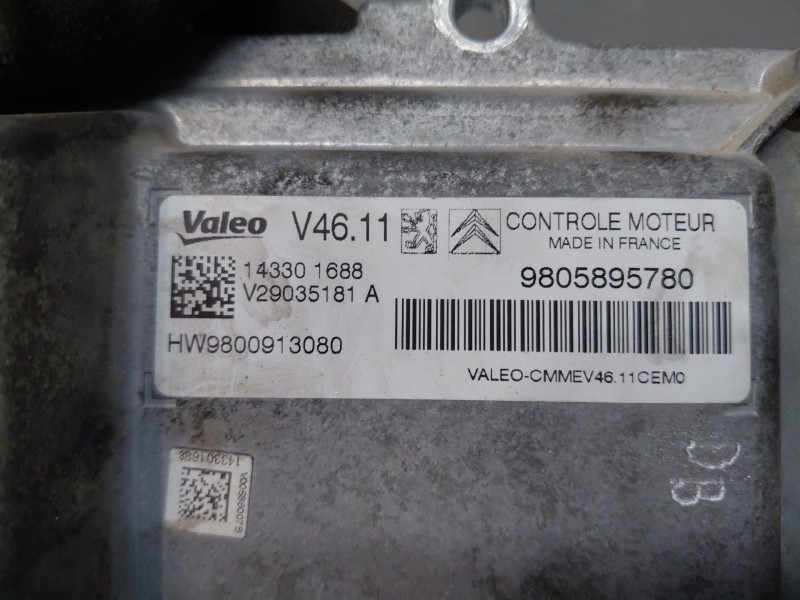 Recambio de centralita motor uce para citroën c4 cactus 1.2 vti 82 referencia OEM IAM 9805895780  