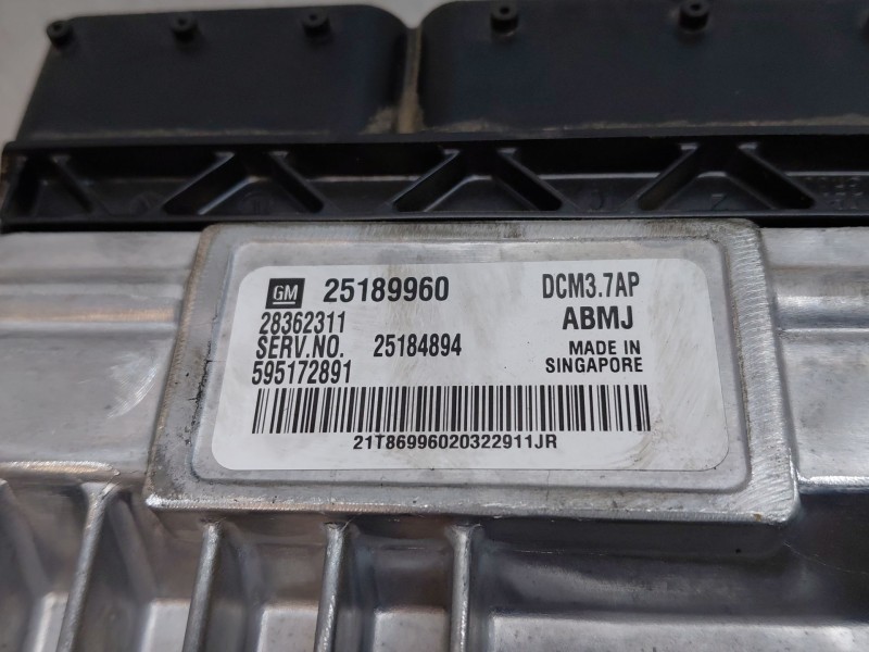 Recambio de centralita motor uce para chevrolet cruze (j300) 2.0 cdi referencia OEM IAM 25184894 25189960 