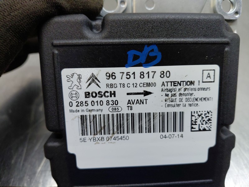 Recambio de centralita airbag para peugeot 5008 (0u_, 0e_) 2.0 hdi 150 / bluehdi 150 referencia OEM IAM 9675181780  