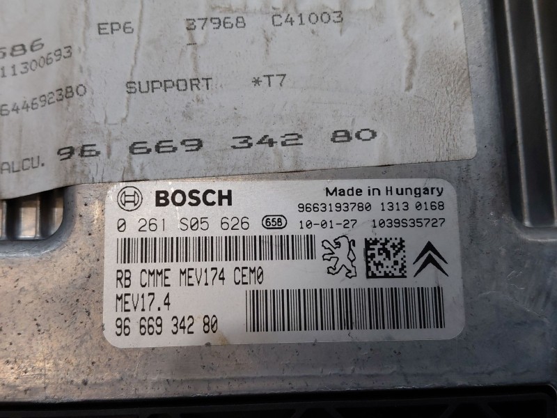 Recambio de centralita motor uce para peugeot 308 i (4a_, 4c_) 1.6 16v referencia OEM IAM 9666934280  