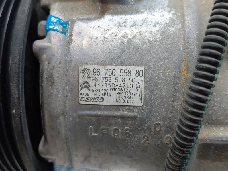 Recambio de compresor aire acondicionado para citroën c4 cactus shine referencia OEM IAM 9675659880 9675655880 