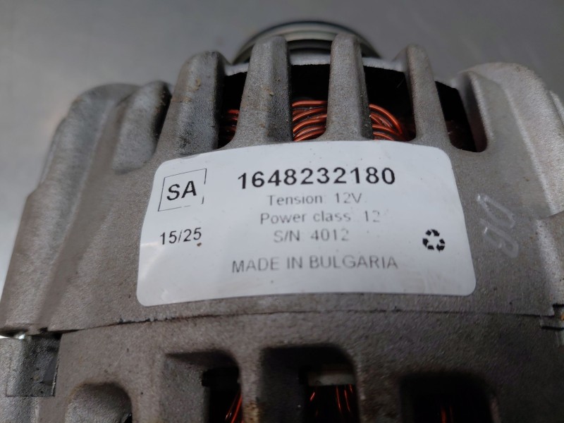 Recambio de alternador para citroën c4 cactus 1.2 vti 82 referencia OEM IAM 1648232180  