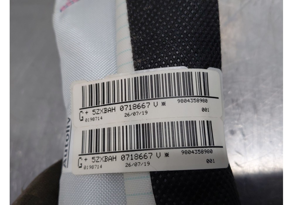 Recambio de airbag cortina delantero izquierdo para citroën c4 cactus shine referencia OEM IAM 9804358980  