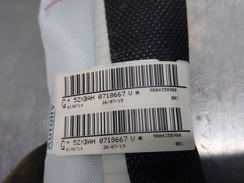 Recambio de airbag cortina delantero izquierdo para citroën c4 cactus shine referencia OEM IAM 9804358980  