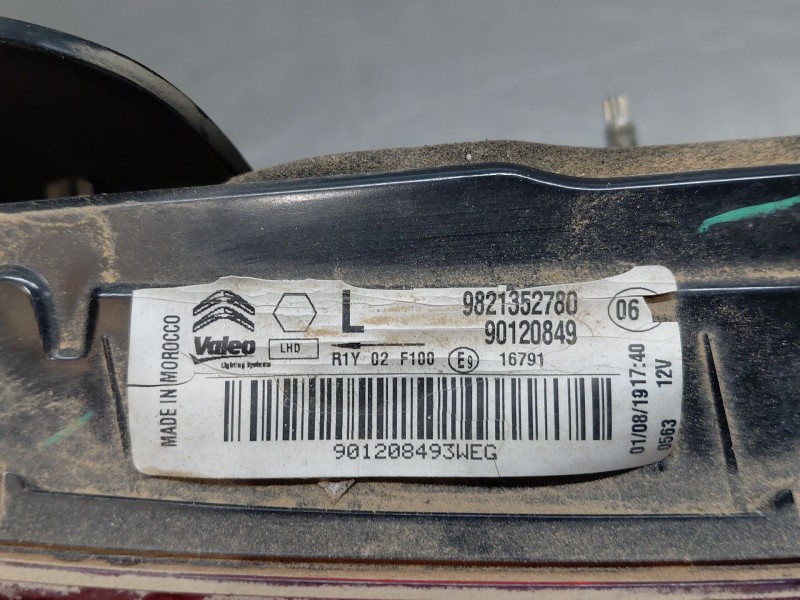 Recambio de piloto trasero izquierdo interior para citroën c4 cactus shine referencia OEM IAM 9821352780  