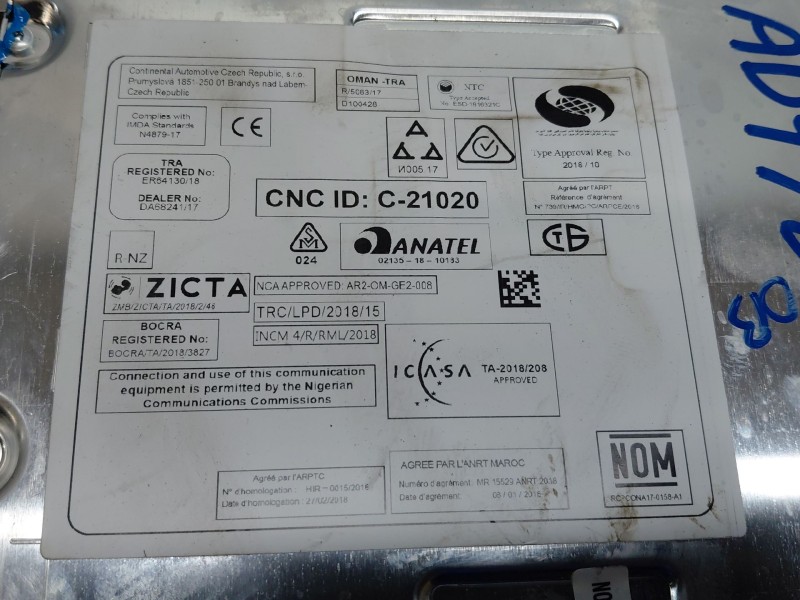Recambio de sistema audio / radio cd para citroën c4 cactus shine referencia OEM IAM 1647912680 9834033880 