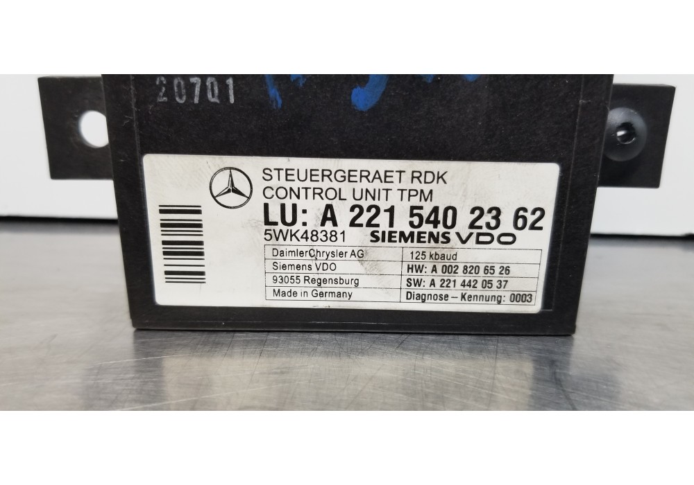 Recambio de modulo electronico para mercedes clase s (w221) berlina 420 / 450 cdi (221.028) referencia OEM IAM A2215402362  