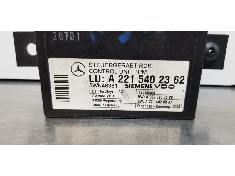Recambio de modulo electronico para mercedes clase s (w221) berlina 420 / 450 cdi (221.028) referencia OEM IAM A2215402362  