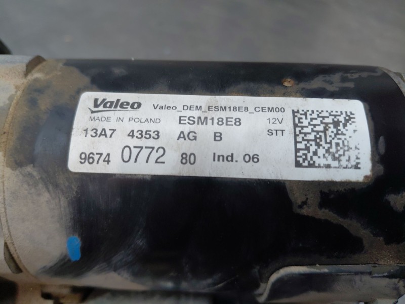 Recambio de motor arranque para peugeot 2008 i (cu_) 1.2 thp 110 / puretech 110 referencia OEM IAM   