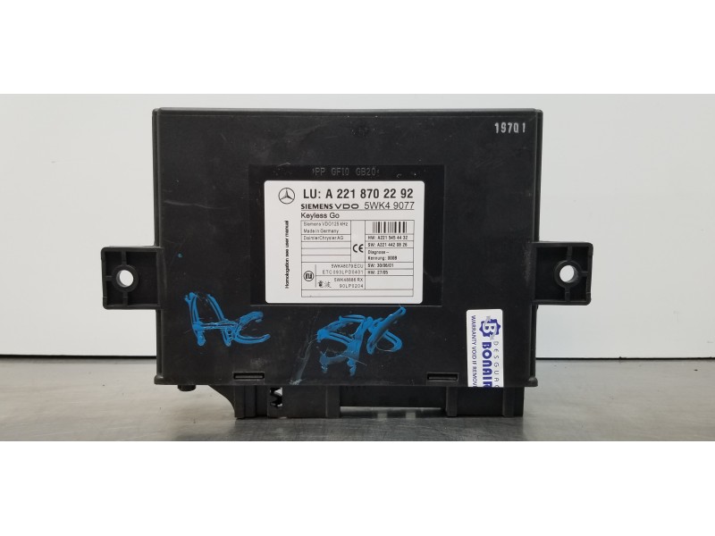 Recambio de modulo electronico para mercedes clase s (w221) berlina 420 / 450 cdi (221.028) referencia OEM IAM A2218702292  