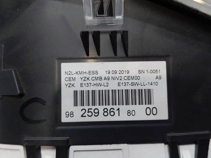 Recambio de cuadro instrumentos para peugeot 2008 i (cu_) 1.2 thp 110 / puretech 110 referencia OEM IAM   