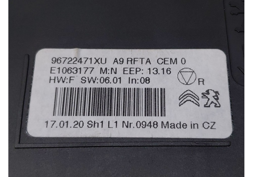 Recambio de mando climatizador para peugeot 2008 i (cu_) 1.2 thp 110 / puretech 110 referencia OEM IAM   