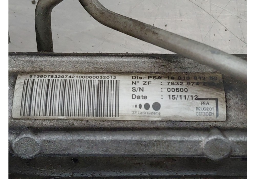 Recambio de cremallera direccion para citroën jumpy ii caja/chasis 2.0 hdi 125 referencia OEM IAM 1663664080  