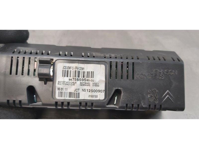 Recambio de pantalla multifuncion para peugeot 207 confort referencia OEM IAM 9675859580  