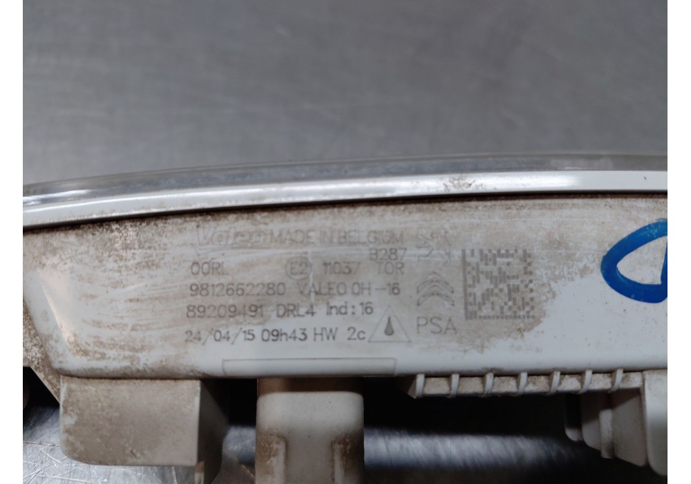 Recambio de piloto delantero derecho para citroën c3 picasso (sh_) 1.6 bluehdi 100 referencia OEM IAM 9812662280  