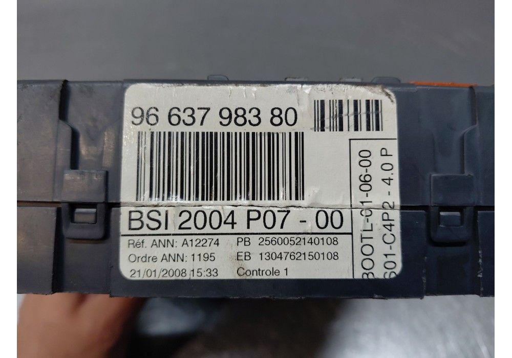 Recambio de caja reles / fusibles para fiat scudo autobús (270_, 272_) 2.0 d multijet referencia OEM IAM   