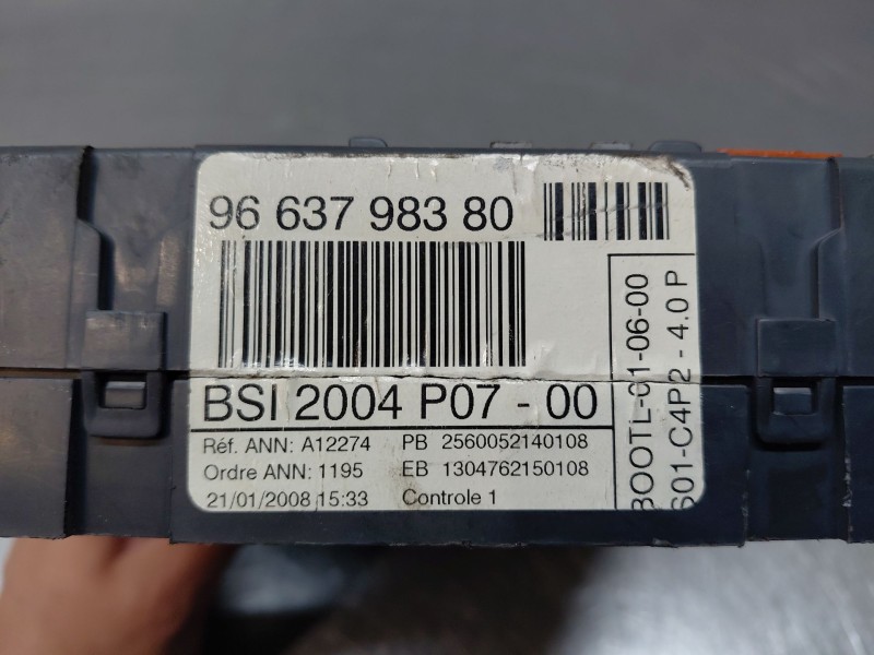 Recambio de caja reles / fusibles para fiat scudo autobús (270_, 272_) 2.0 d multijet referencia OEM IAM   