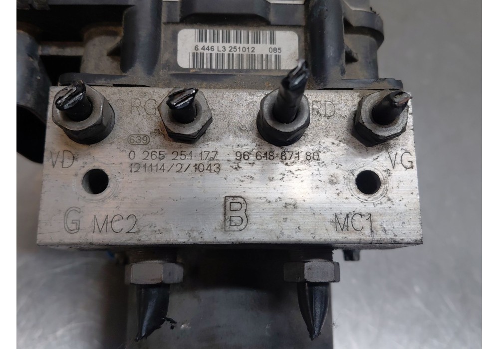 Recambio de abs para citroën jumpy ii caja/chasis 2.0 hdi 125 referencia OEM IAM 1680933280 9661887180 