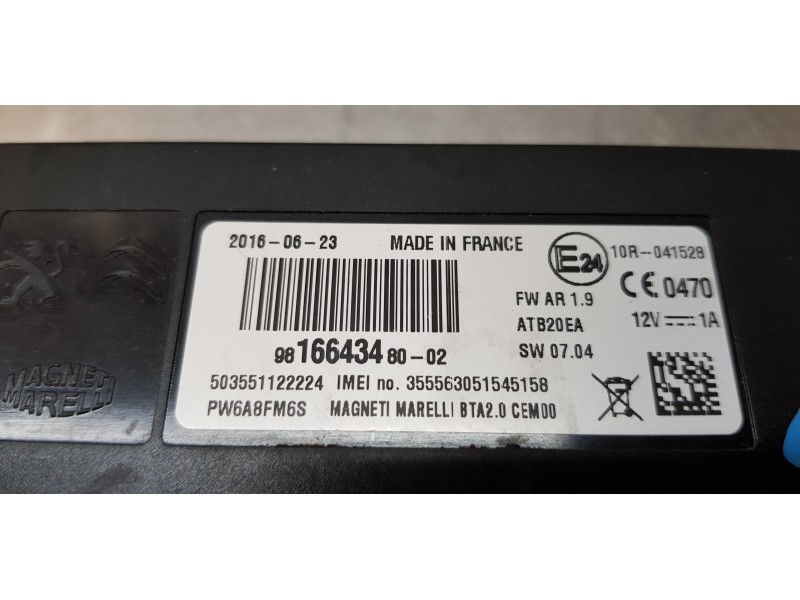 Recambio de modulo electronico para citroen c4 grand picasso feel referencia OEM IAM 9816643480  