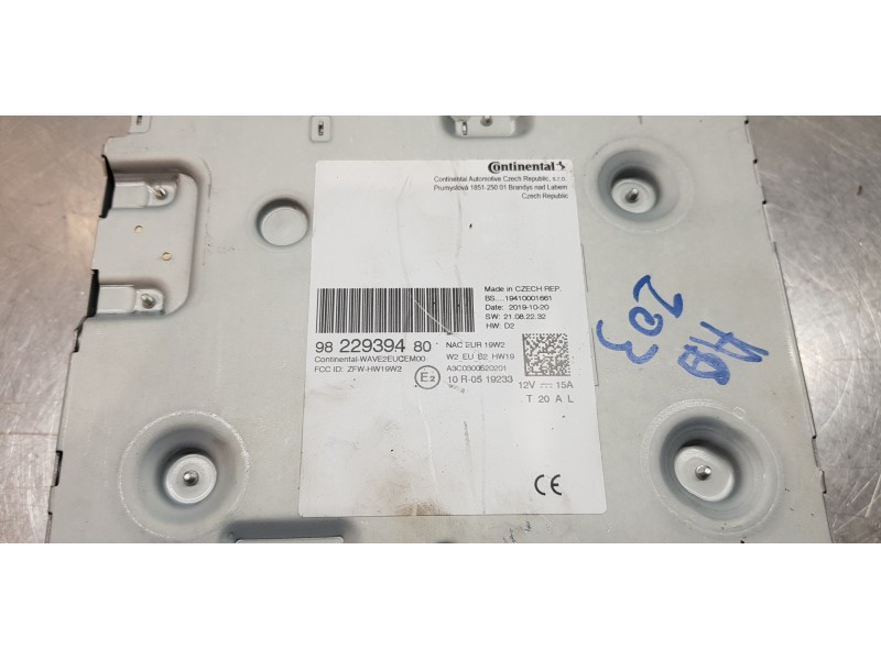 Recambio de sistema audio / radio cd para citroen c-elysée feel referencia OEM IAM 9822939480  