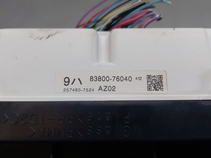 Recambio de cuadro instrumentos para lexus ct (zwa10_) 200h (zwa10_) referencia OEM IAM 8380076040  
