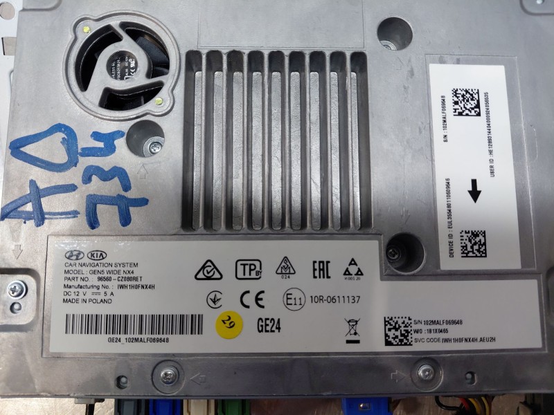 Recambio de sistema audio / radio cd para hyundai tucson hybrid referencia OEM IAM 96560CZ080 96560CZ080RET 