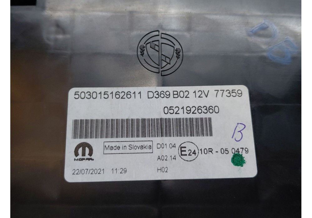 Recambio de cuadro instrumentos para fiat doblo cargo (263_) 1.3 d multijet (263wxu1a) referencia OEM IAM   
