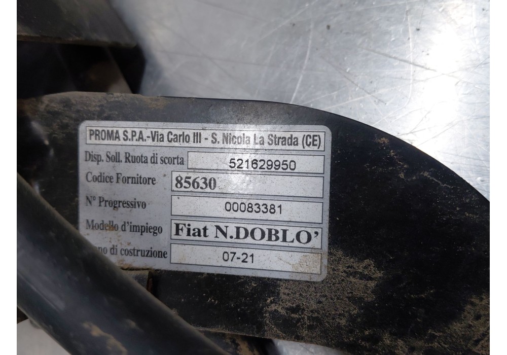 Recambio de soporte rueda repuesto para fiat doblo cargo (263_) 1.3 d multijet (263wxu1a) referencia OEM IAM   