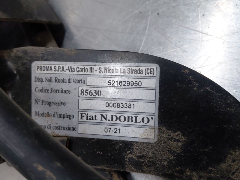 Recambio de soporte rueda repuesto para fiat doblo cargo (263_) 1.3 d multijet (263wxu1a) referencia OEM IAM   