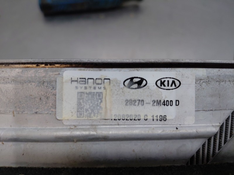 Recambio de intercooler para hyundai tucson hybrid referencia OEM IAM   