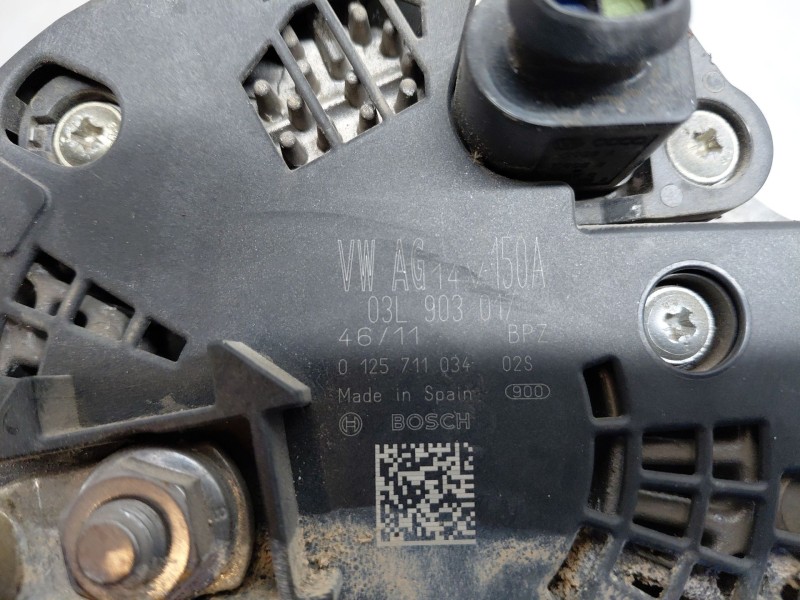Recambio de alternador para audi a5 sportback (8ta) 2.0 tdi referencia OEM IAM 03L903017  