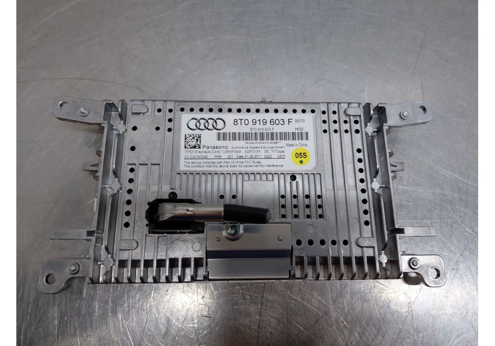 Recambio de pantalla multifuncion para audi a5 sportback (8ta) 2.0 tdi referencia OEM IAM 8T0919603F  