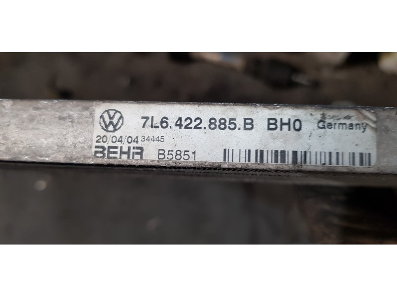 Recambio de enfriador aceite direccion para volkswagen touareg (7la) tdi r5 referencia OEM IAM 7L6422885B   Recambio de enfriador aceite direccion para volkswagen touareg (7la) tdi r5 referencia OEM IAM 7L6422885B