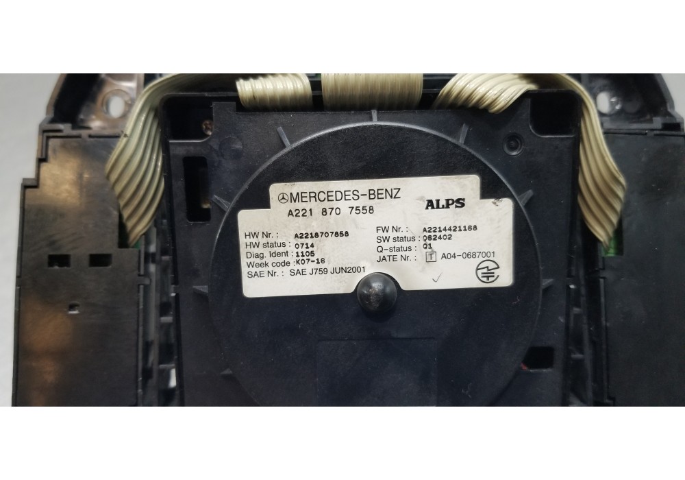 Recambio de mando multifuncion para mercedes clase s (w221) berlina 420 / 450 cdi (221.028) referencia OEM IAM A2218707558  