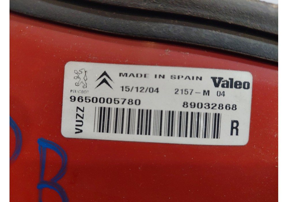Recambio de piloto trasero derecho para citroën xsara picasso (n68) 2.0 hdi referencia OEM IAM 6351T2 9650005780 