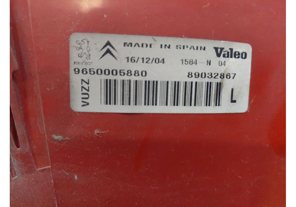 Recambio de piloto trasero izquierdo para citroën xsara picasso (n68) 2.0 hdi referencia OEM IAM 6350T2 9650005880 