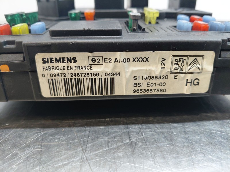 Recambio de caja reles / fusibles para citroën xsara picasso (n68) 2.0 hdi referencia OEM IAM 9653667580  